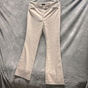 White House Black Market The Slim Flare Pants Beige - Size 10